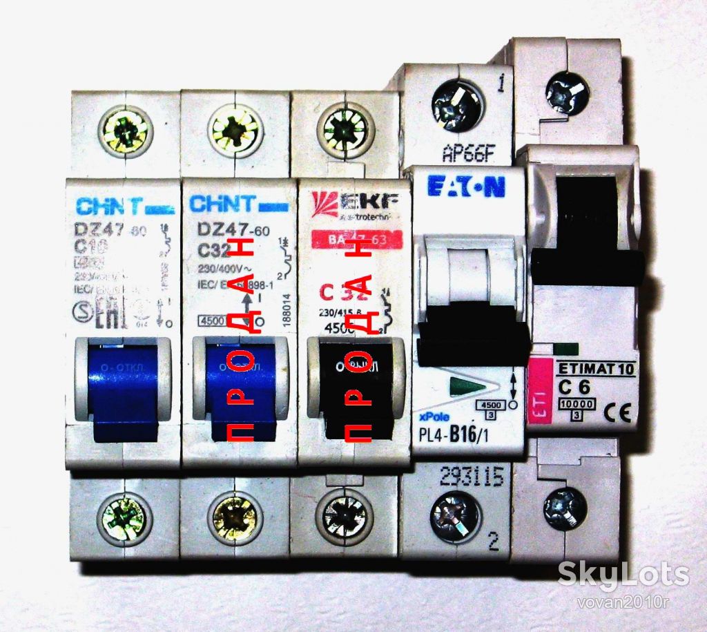 Однополюсный автоматический выключатель - фото фото фото 1
