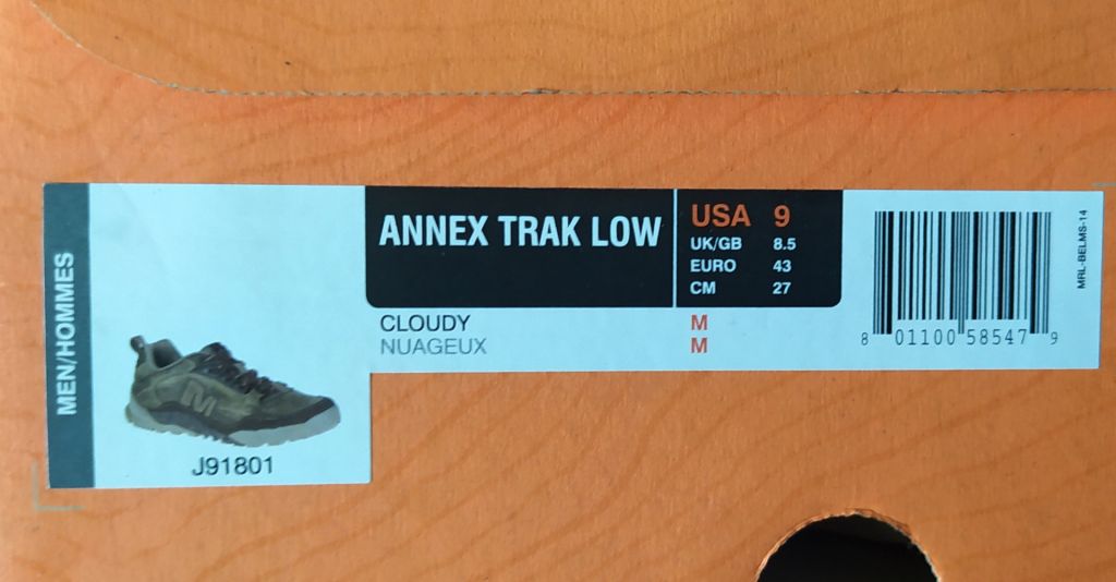 Merrell Annex Trak Low 9US, 43EU, 27см нові - фото фото фото 7