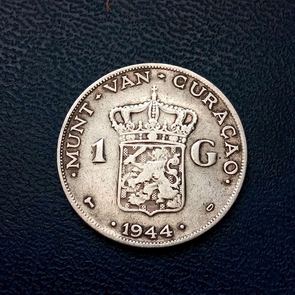 Кюрасао 1 Гульден 1944р.  (D)- Денвер. Срібло. - фото фото фото 0