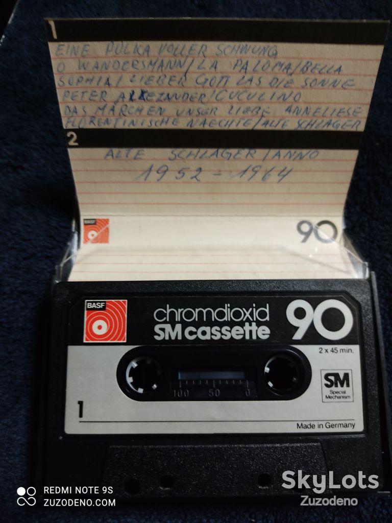 S/F Аудио кассета BASF  Cromdioxid SM cassette 90 - фото фото фото 1