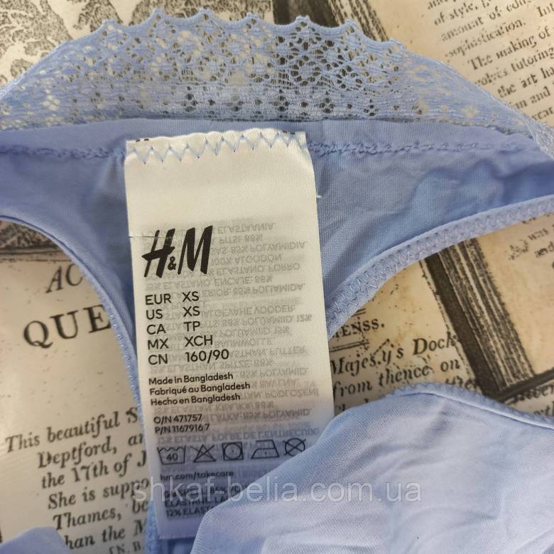 Трусики стринги 42 XS р H&amp;amp;M Гипюр Микрофибра - фото фото фото 3
