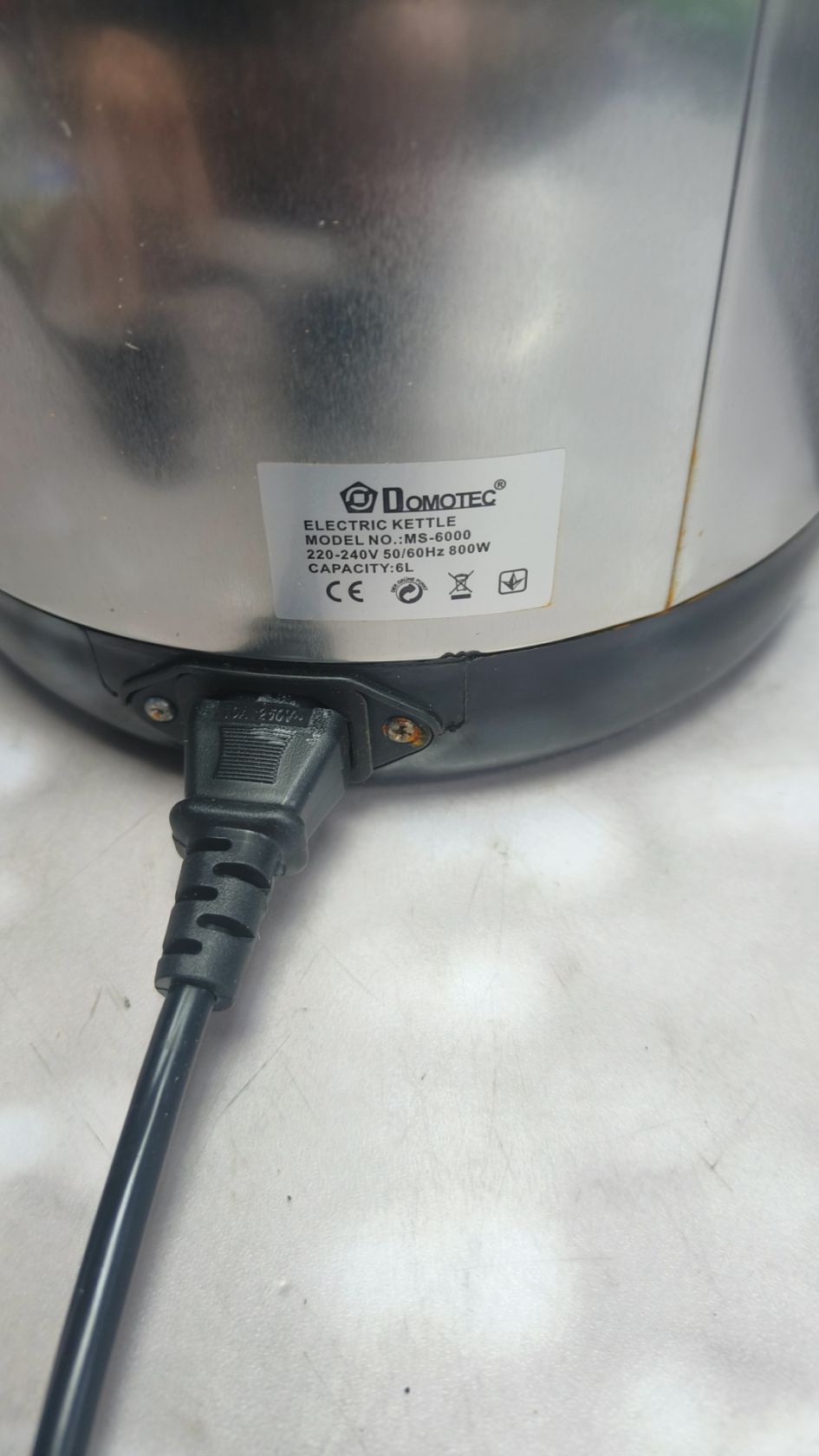 Лот Термопот електричний     (електричний чайник з термосом) Domotec MS-6000. 6.0 Літрів - фото фото фото 1