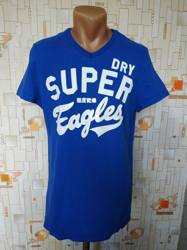 Футболка синя чоловіча SUPERDRY p-p M - фото фото фото 0