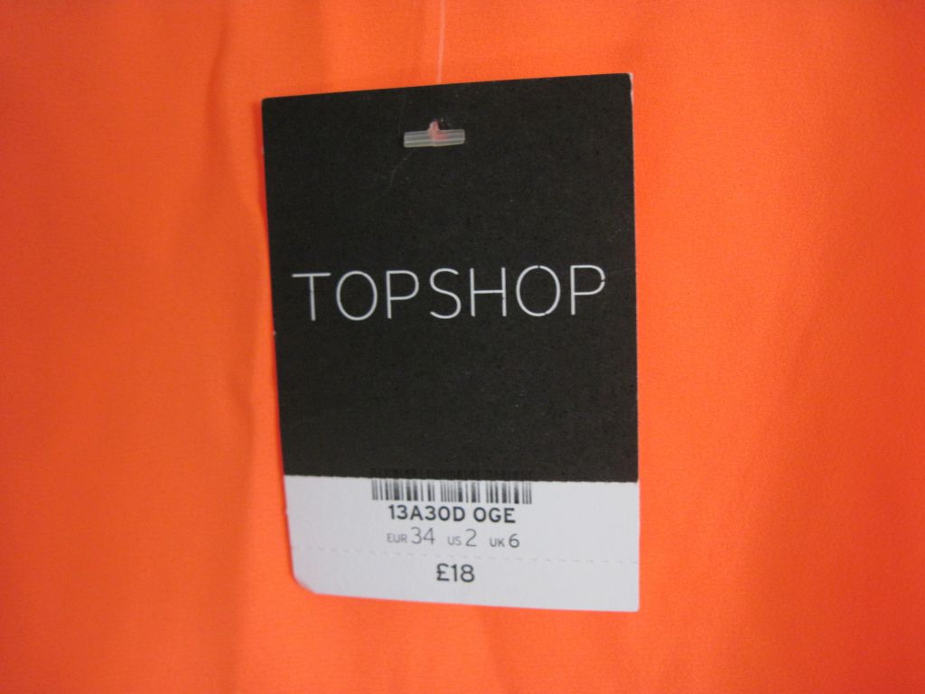 Новый оранжевый   топ  "TOPSHOP " р.40 - фото фото фото 1