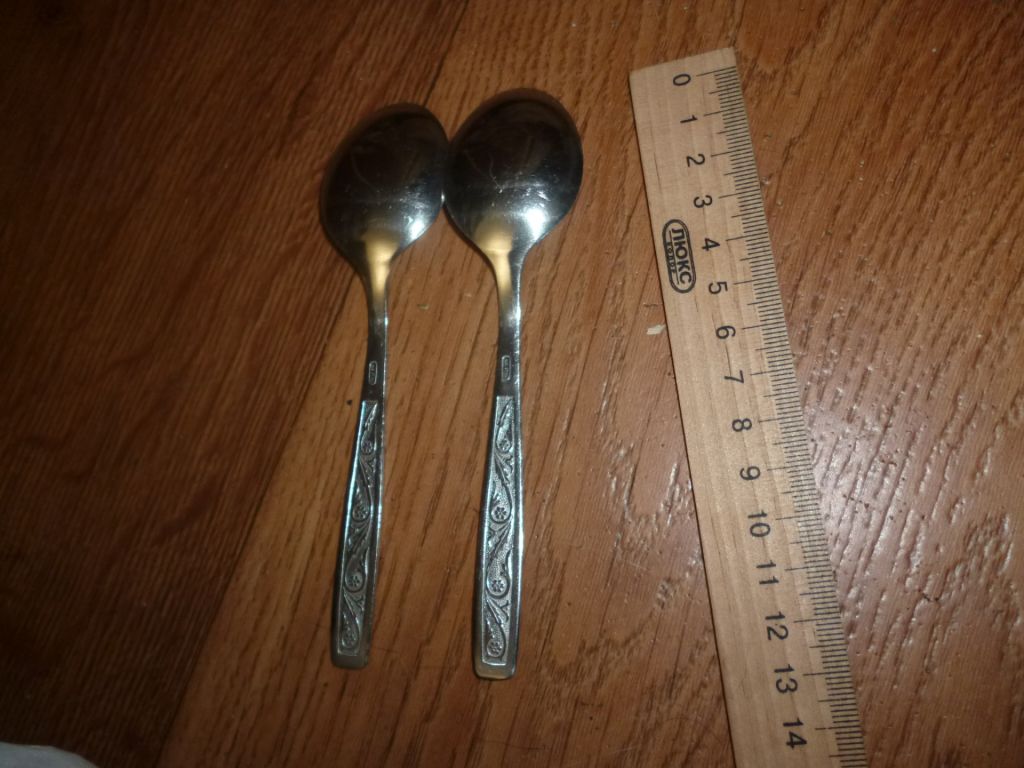ложка чайная  СССР  нержавейка 2шт. - фото фото фото 1