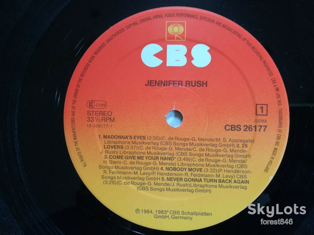 Jennifer Rush  (глянс. конв.)-Ex.+, Німеччина  (&amp;42) - фото фото фото 2