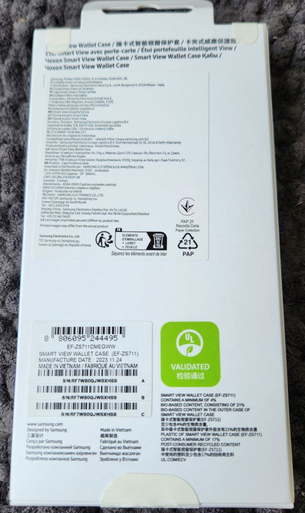 Чохол для Samsung S23 FE   (S711) Smart View Wallet Case Mint - фото фото фото 2