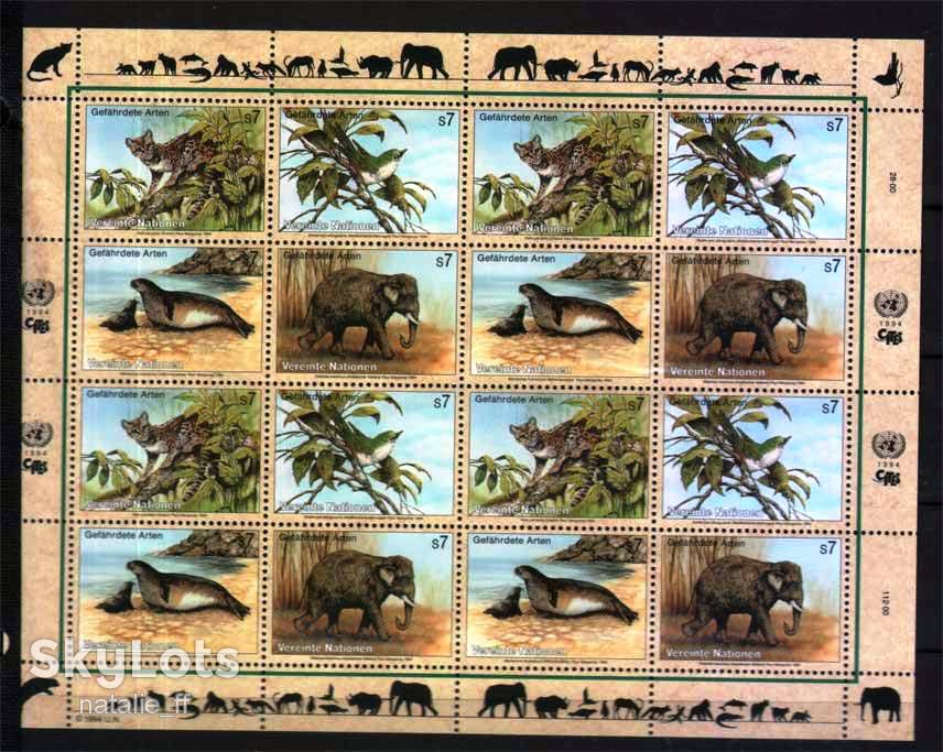 Фауна  ООН / UN  1994 г  MNH - к/б - фото фото фото 0