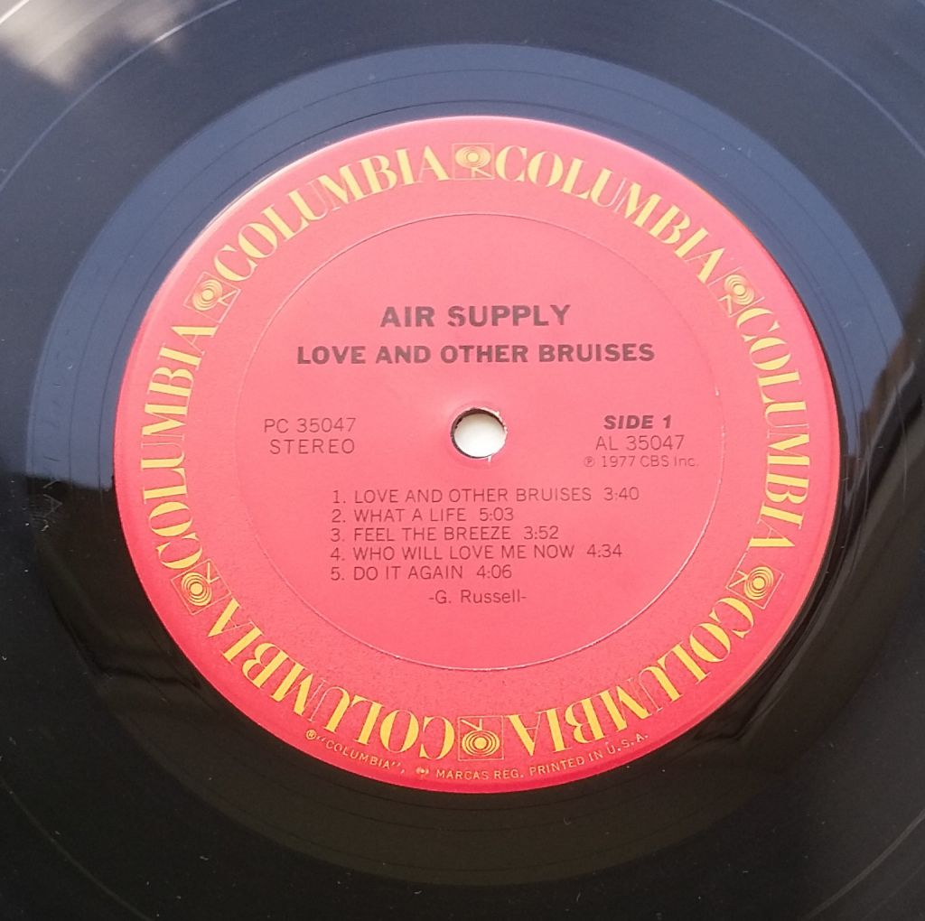 AIR SUPPLY Love And Other Bruises LP EX- - фото фото фото 2