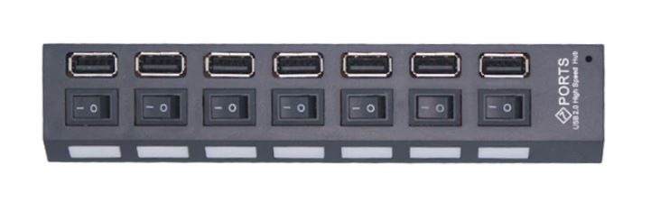 Концентратор-удлинитель коммутатора 7-портовый USB2.0, НОВЫЙ - фото фото фото 3