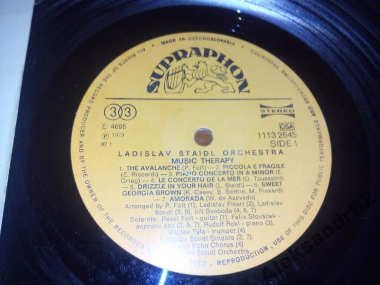 Ladislav Staidl "Music Therapy " LP - фото фото фото 2