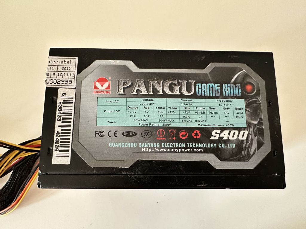 Блок живлення Pangu game king s400 wat - фото фото фото 0