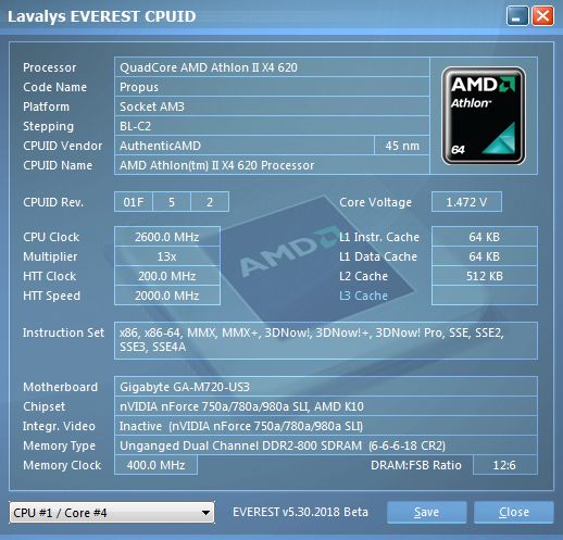 Четырехядерный AMD Athlon x4 620, АМ3 - фото фото фото 2