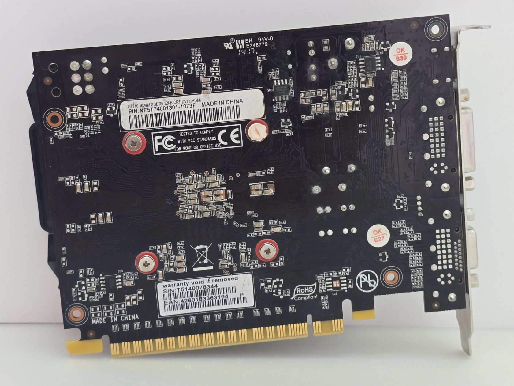 Відеокарта Gainward GeForce GTX 740 1GB  (GDDR5,128 Bit,HDMI,PCI-Ex,Б/у) - фото фото фото 2