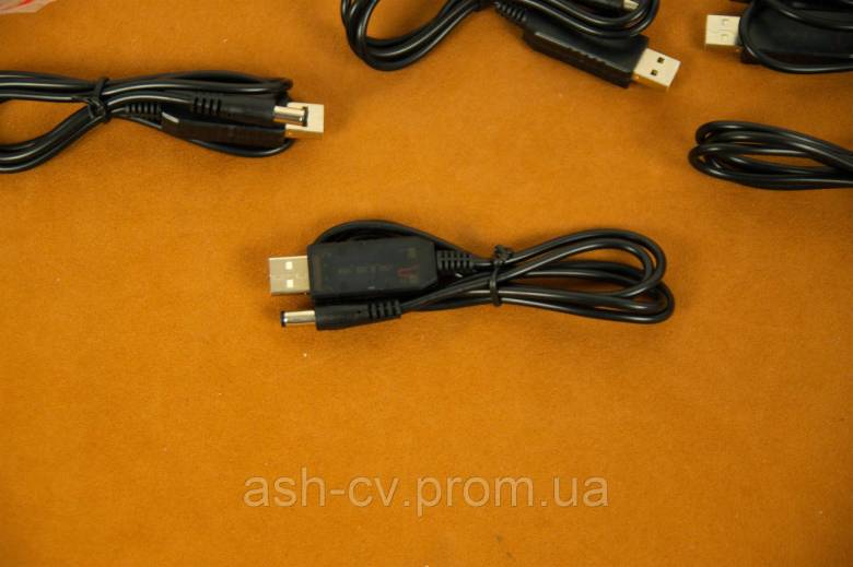 Кабель перетворювач з USB 5V на штекер 5.5мм 12V - фото фото фото 1
