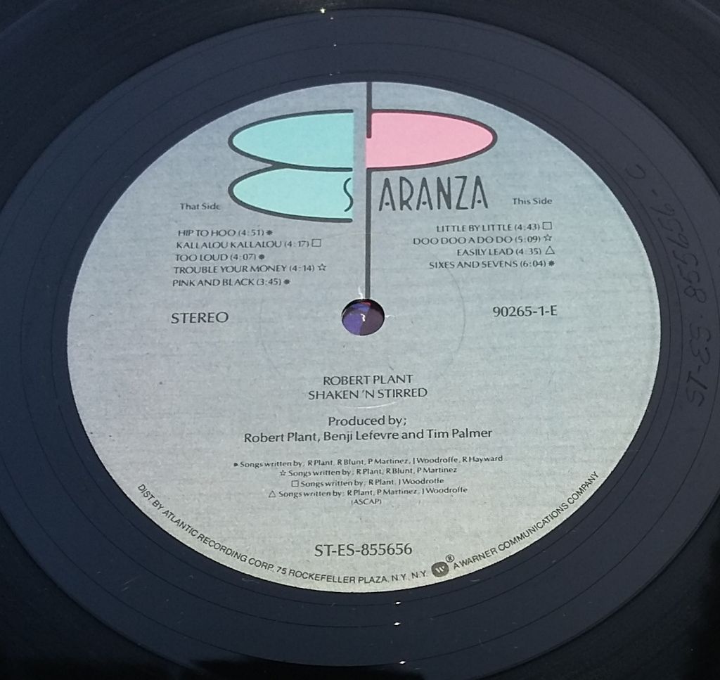 ROBERT PLANT Shaken 'N' Stirred LP - фото фото фото 2