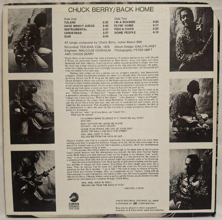 Chuck Berry - Black Home - 1970.  (LP). 12. Vinyl. Пластинка. USA. - фото фото фото 1