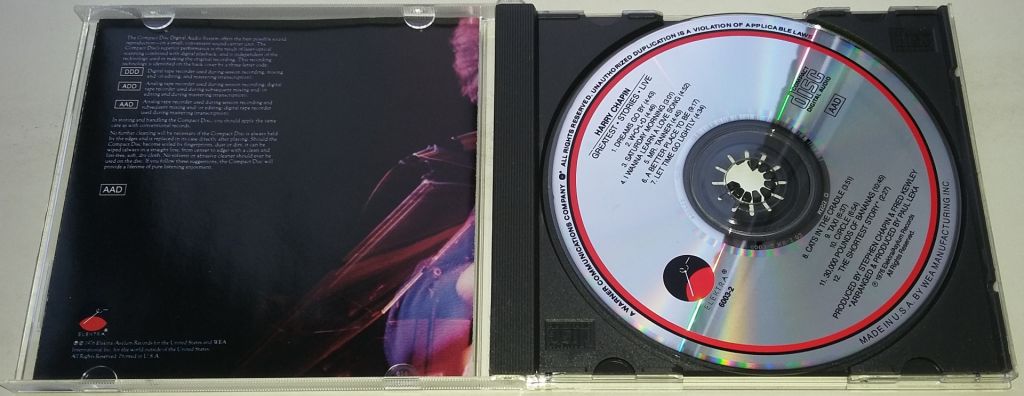HARRY CHAPIN Greatest Stories - Live CD US - фото фото фото 1