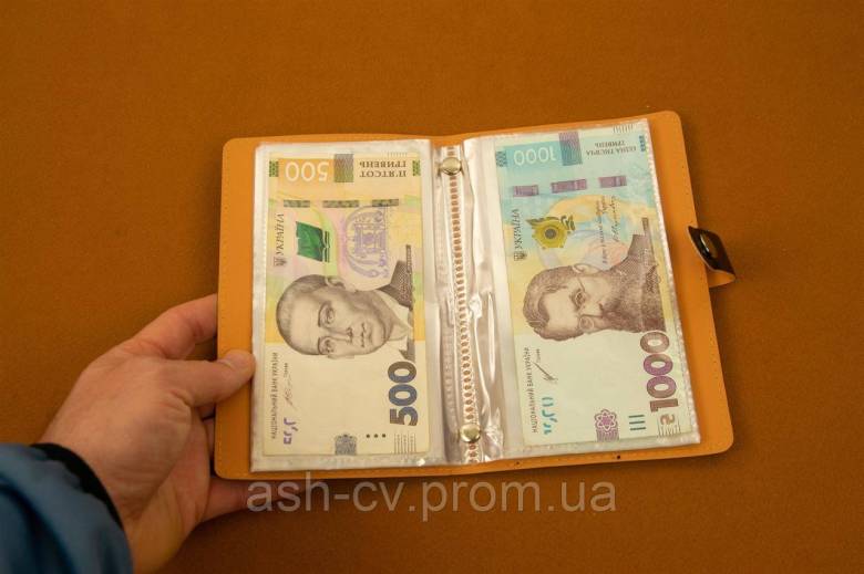 Альбом, книжка, для, колекціонування, зберігання, купюр, банкнот, 100 осередків, Black, Bw - фото фото фото 7