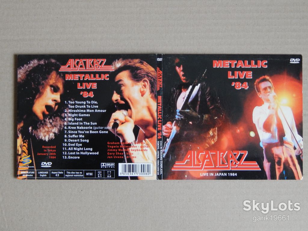 Alcatrazz ‎– Metallic Live '84 (DVD, Unofficial Release, Digipak) - фото фото фото 2