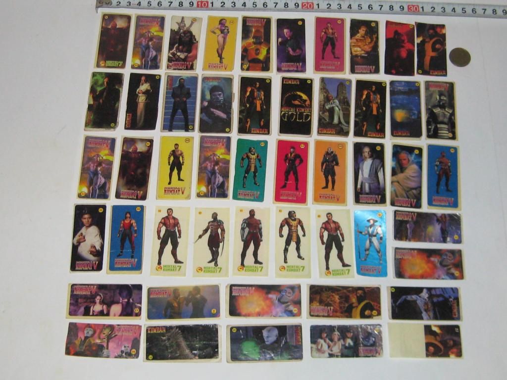 Вкладыши наклейки от жевательной резинки Mortal combat 90-е - фото фото фото 0