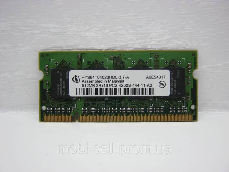 DDR2 Модуль памяти Infineon SODIMM 512MB 533MHz (HYS64T64020HDL-3.7-A) - фото фото фото 2