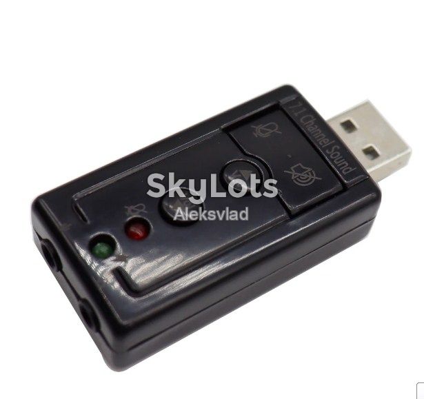 Внешняя звуковая аудиокарта USB 1шт с регулировкой - фото фото фото 3