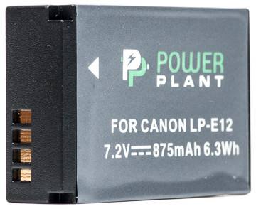 Акумулятор PowerPlant Canon LP-E12 875mAh - фото фото фото 0