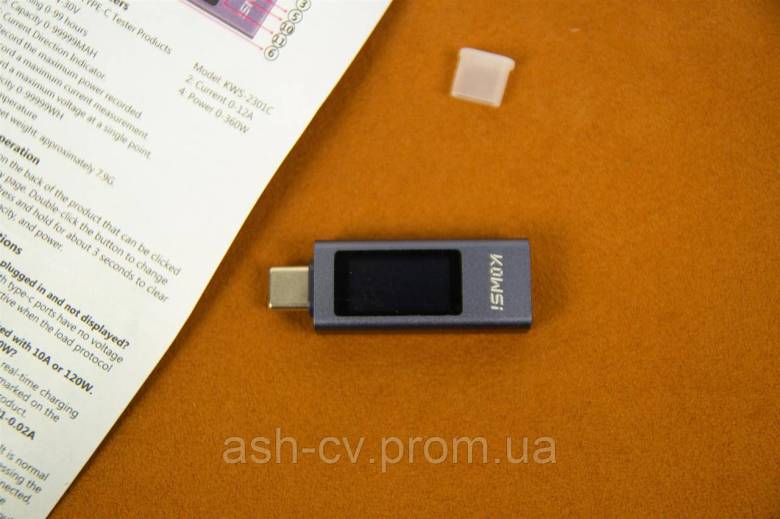 Тестер, Type-C, KWS-2301C, Gray - фото фото фото 3