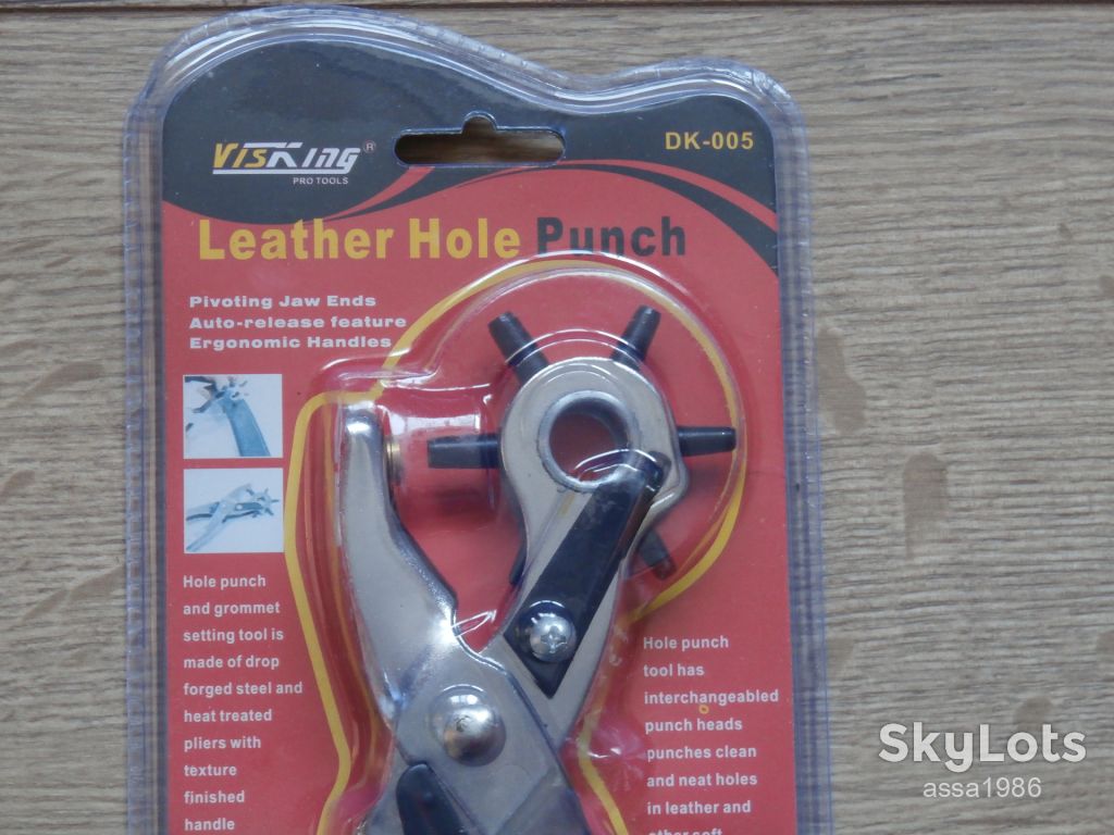 Револьверный дырокол Jinfeng Tools , пробойник для кожи, картона - фото фото фото 3