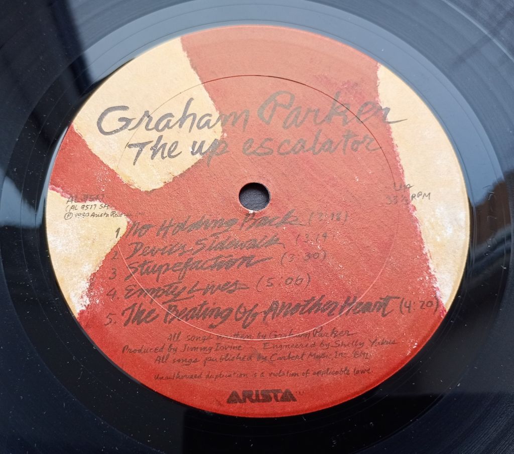 GRAHAM PARKER AND THE RUMOUR The Up Escalator LP VG++/VG- - фото фото фото 2