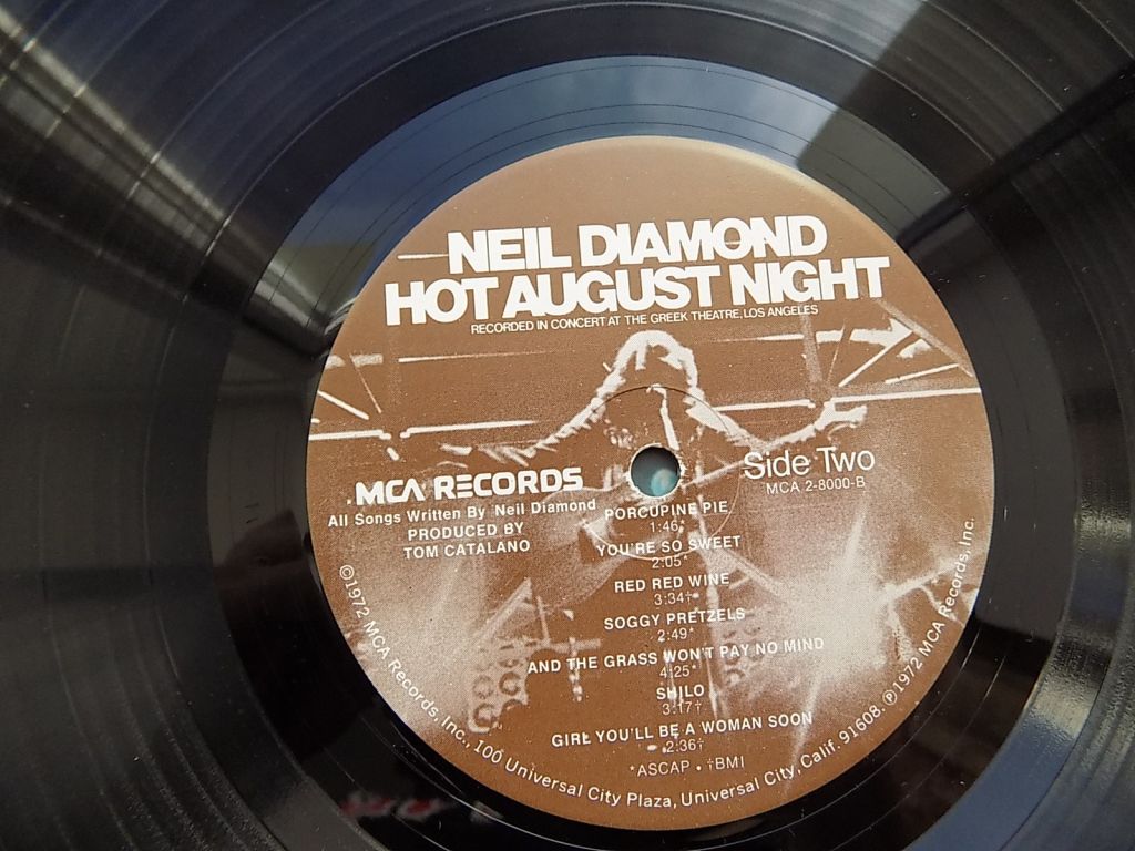 Виниловые пластинки Neil Diamond - Hot August Night Пр-во США 2 шт - фото фото фото 4