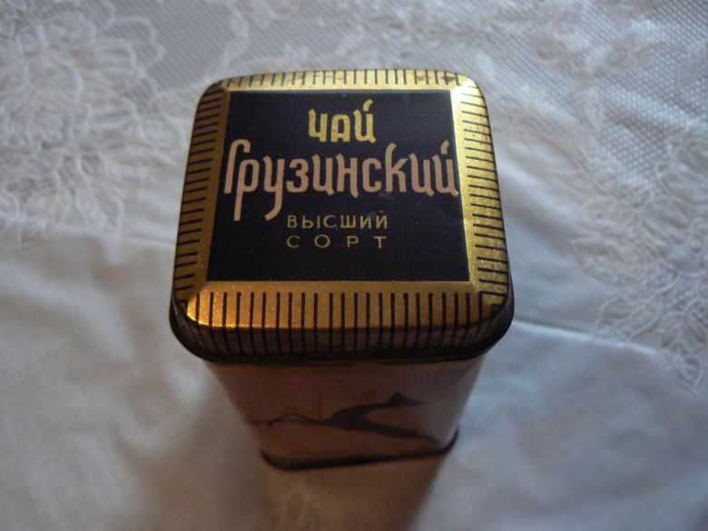 Железная коробочка для чая.Лань.СССР. ГОСТ 1938-46 - фото фото фото 0