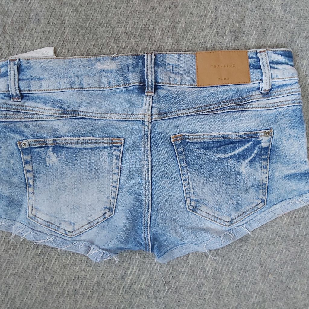 Шорты Синие Синие Zara p.S - фото фото фото 3