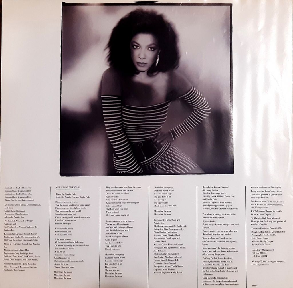Natalie Cole - Evarlasting - 1987.  (LP). 12. Vinyl. Пластинка. U.S.A. - фото фото фото 2