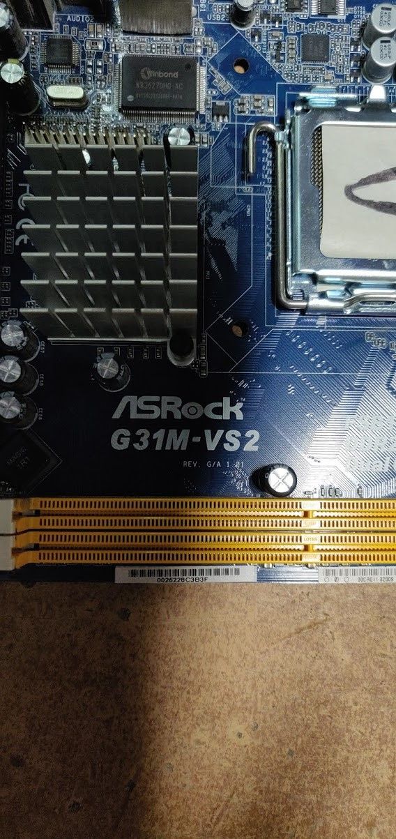 Мат. плата ASRock G31M-VS2 LGA775 G31 PCI-E+SVGA+LAN SATA MicroATX 2DDR2 № 210204 - фото фото фото 1