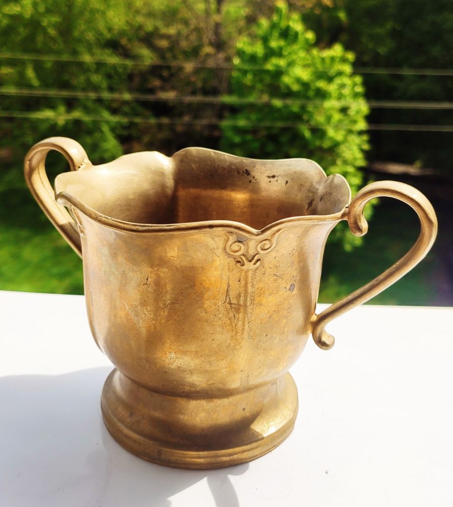 * Кашпо ваза бронза Германия. Gilde - фото фото фото 3