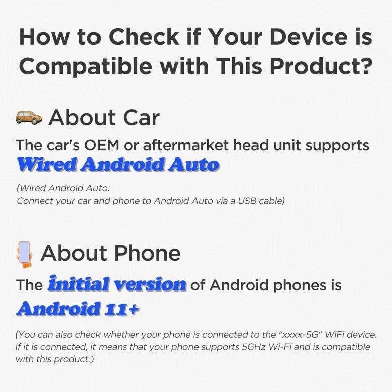 Беспроводной адаптер Android Auto для автомобиля, совместимый с моделями автомобилей Android Auto 20 - фото фото фото 3