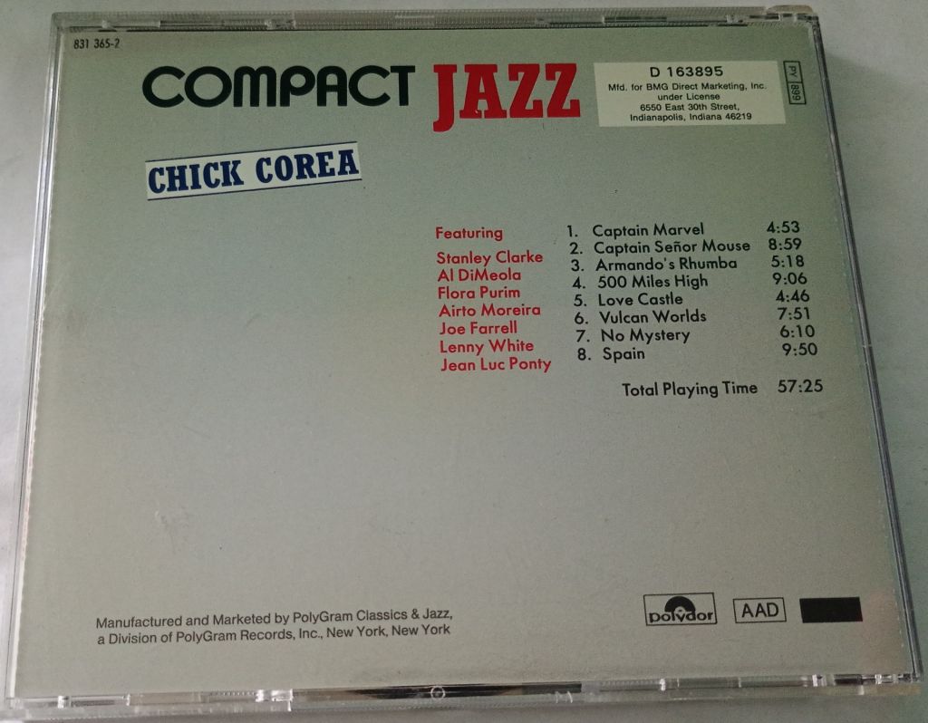 CHICK COREA CD US - фото фото фото 2