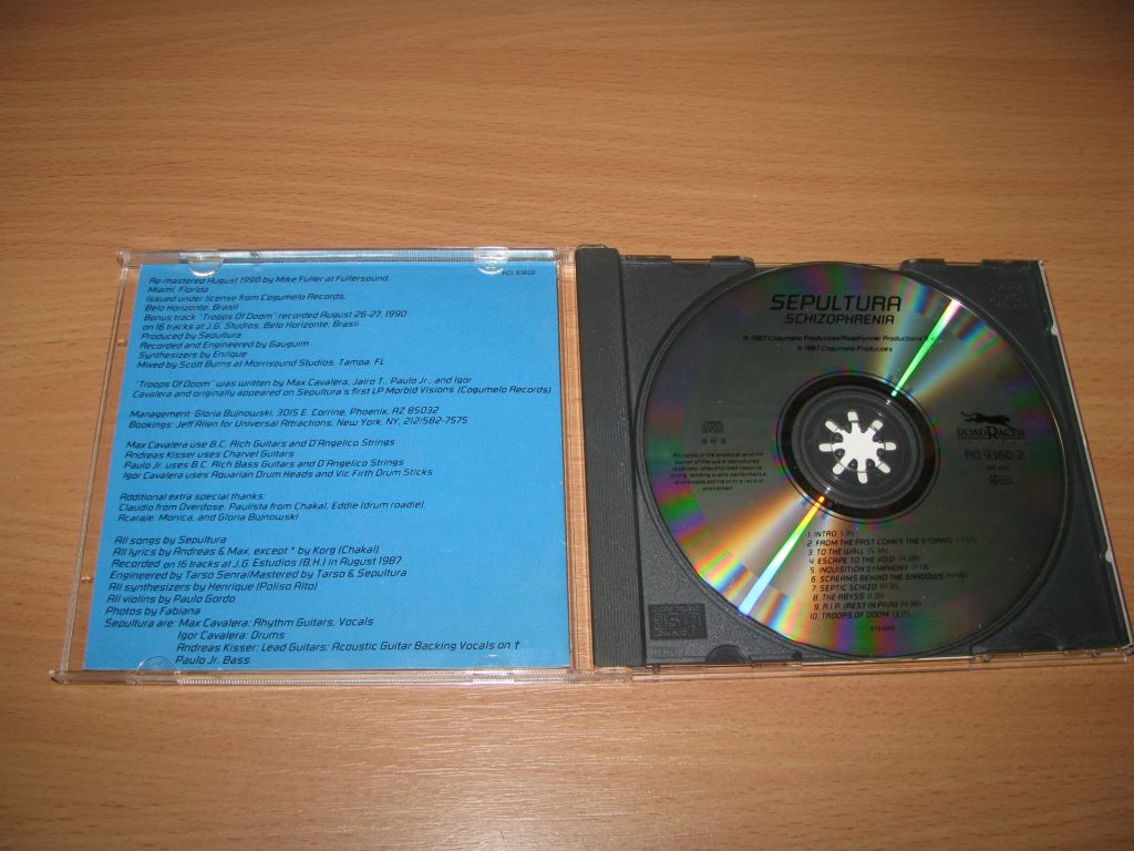 SEPULTURA - Schizophrenia  (1990 Roadracer W.Germany) - фото фото фото 1