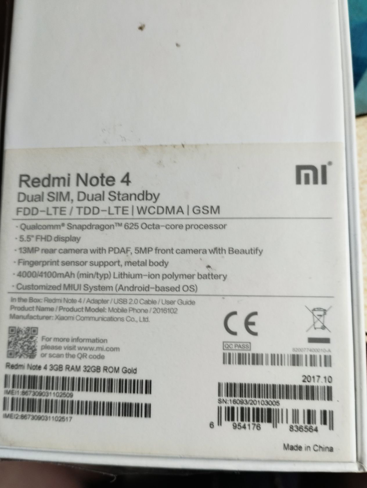 Смартфон Xiaomi Redmi Note 4 3/32 GB   (Gold) - фото фото фото 7