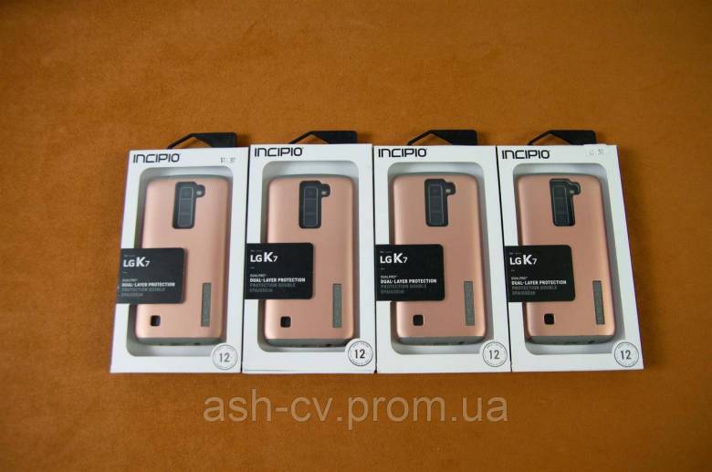 Протиударний чохол бампер, Incipio LG K7 (Pink Gold) - фото фото фото 8