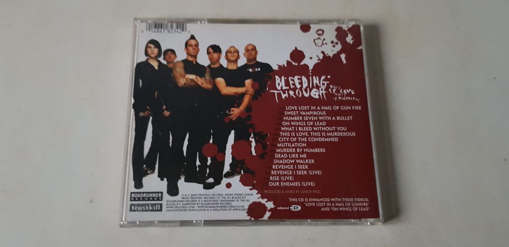 Bleeding Through This Is Love This Is Murderous CD фірмовий - фото фото фото 1