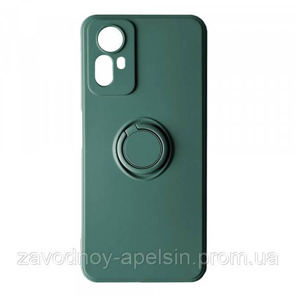 Xiaomi Redmi Note 12S Чехол силиконовый Кольцо Ring (зеленый) - фото фото фото 0