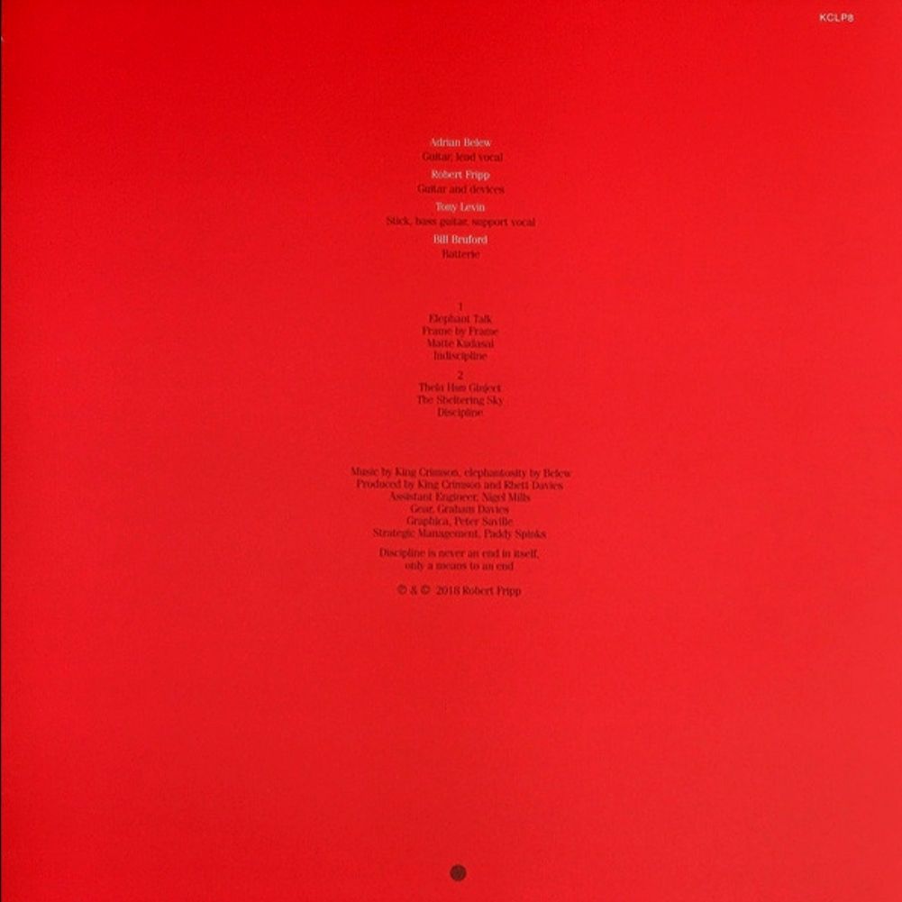 King Crimson - Discipline - 1981.  (LP). 12. Vinyl. Пластинка. Europe. S/S - фото фото фото 1