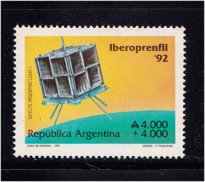 Космос .   Аргентина 1991 г  MNH - - фото фото фото 0