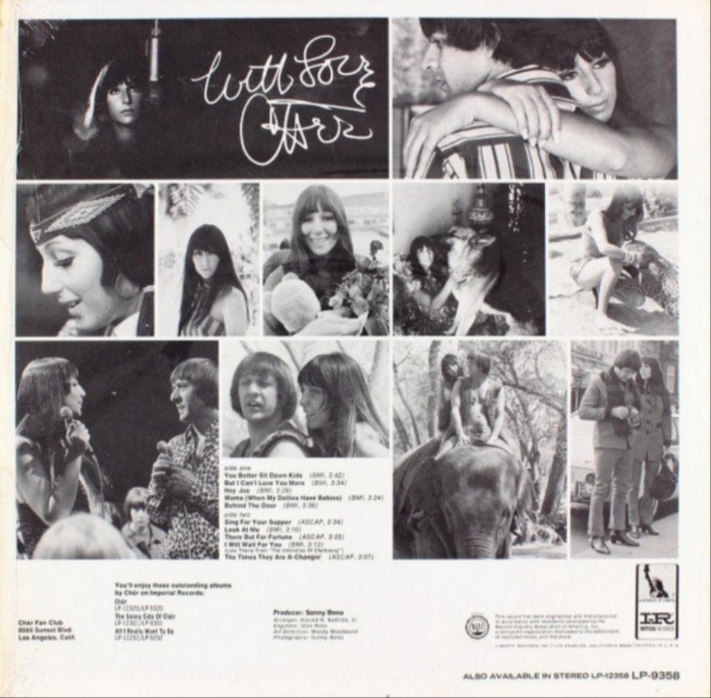 Cher - With Love, Cher - 1967.  (LP). 12. Vinyl. Пластинка. US. - фото фото фото 1