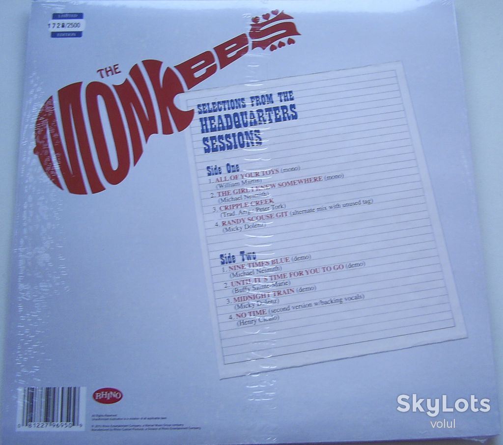 THE MONKEES selеctions From The Headquarters Sessions LP Red Sealed - фото фото фото 1