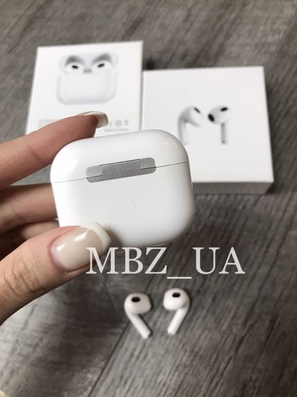 Наушники AirPods 3 Bluetooth, Белые для iPhone и Android - фото фото фото 9