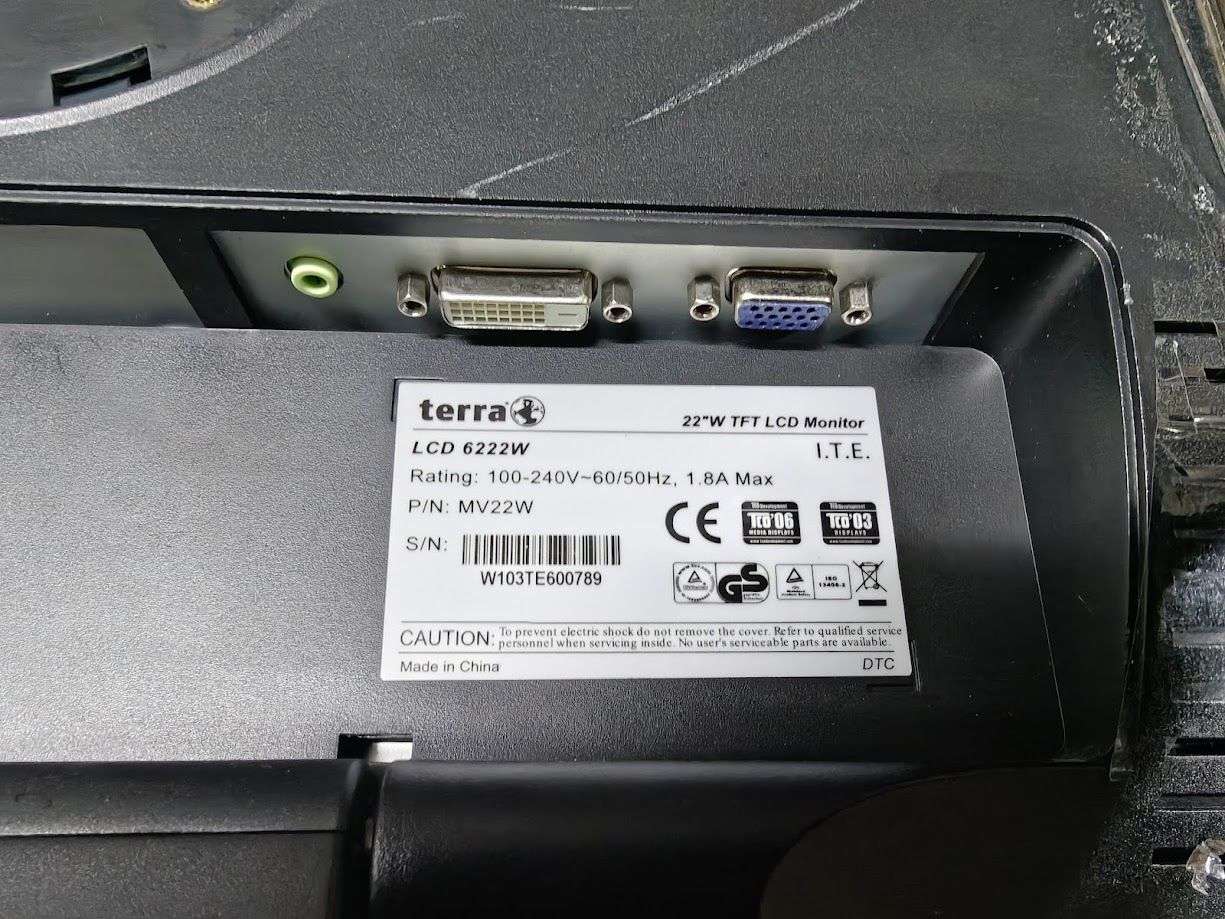 Широкоформатный монитор с DVI 22 дюйма Terra 6222W № 26130203 - фото фото фото 2